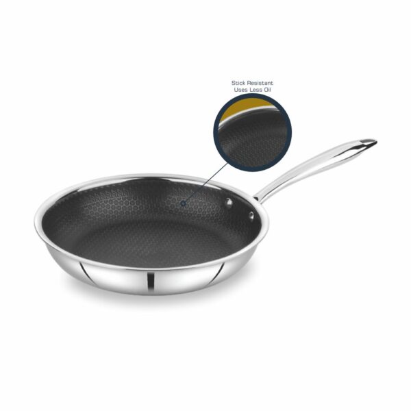 Honeycomb Triply Fry Pan with details