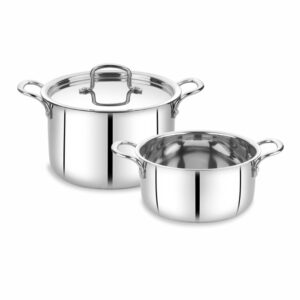Plain Bottom Deep Casserole with Lid