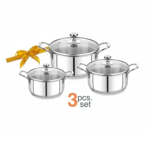 Induction Bottom casserole with glass lid