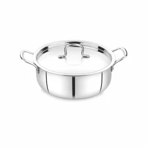 Triply Shallow Casserole With Lid